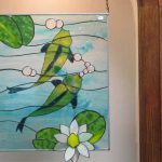 Stained Glass Window Fish Swimming
